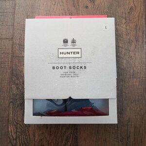 New Hunter Boot Socks Blue Size L